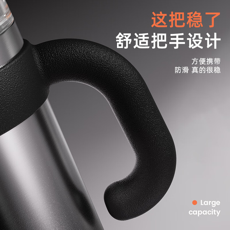 恩尔美冰霸杯保冷杯保温杯大容量巨无霸杯高颜值25新款茶水分离杯子保温 【渐变】1200ml保冷热/升级316L