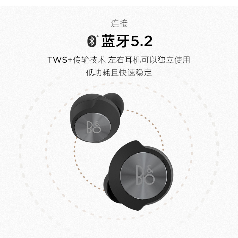 B&O beoplay EQ 主动降噪真无线蓝牙耳机 丹麦bo入耳式运动立体声耳机 无线充电 炭黑色 张艺兴同款耳机EQ