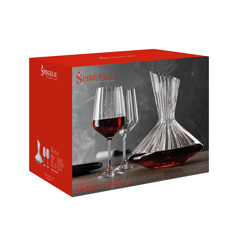 Spiegelau詩(shī)杯客樂(lè ) 德國進(jìn)口光棱2+1酒杯醒酒器禮盒套裝非鉛水晶紅酒杯