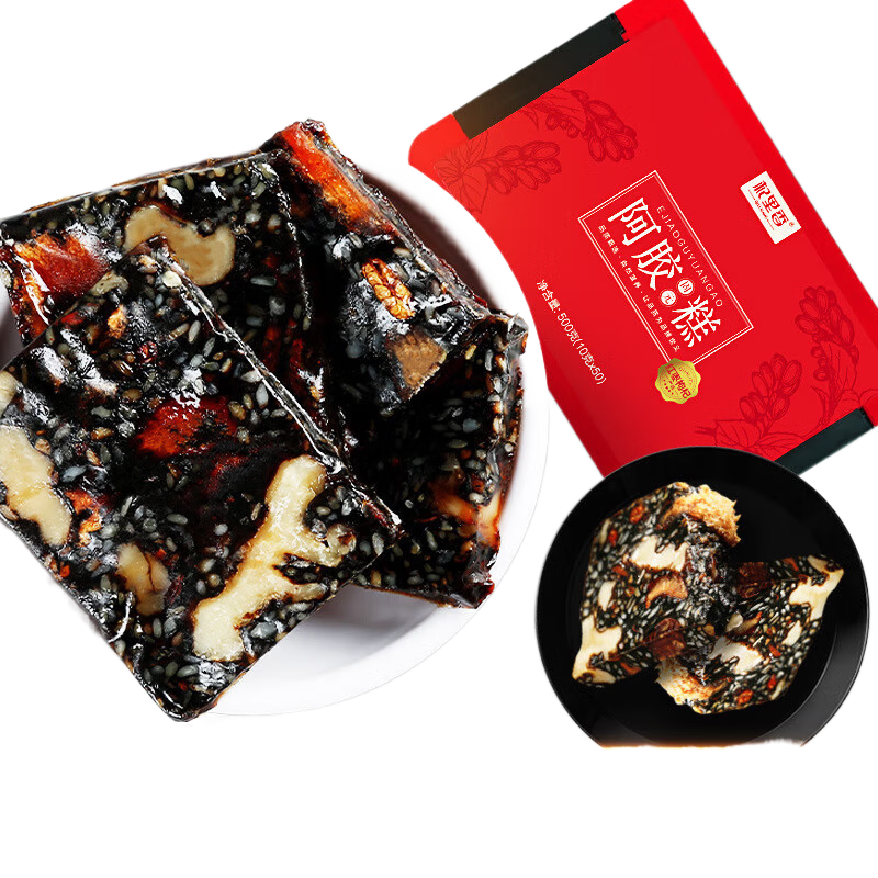 杞里香官方正品紅棗玫瑰阿膠糕500g山東特產(chǎn)阿膠固元糕紅棗枸杞旗艦