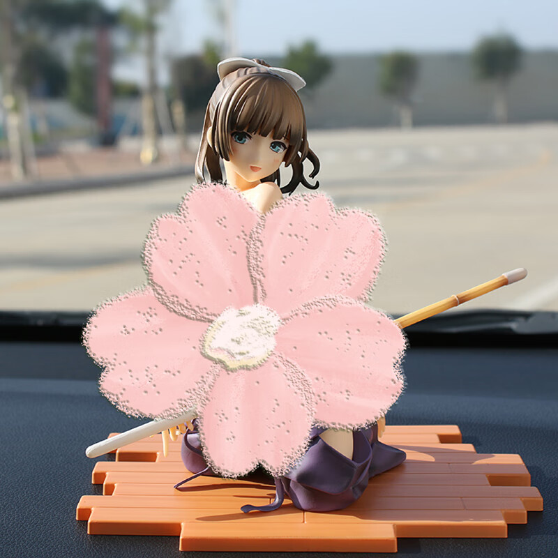 宅趣(zaiqu)西园寺汽车摆件创意性感动漫人物抚子模型车载中控台摆件