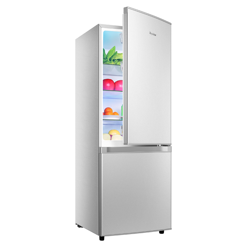 荣事达（Royalstar）双门冰箱家用小型节能宿舍租房冷藏冷冻两门电冰箱双开门 180L-9RSZ. 银色双门