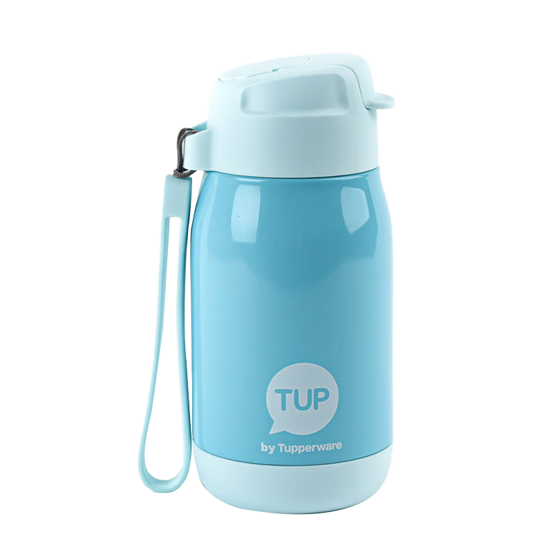 特百惠（Tupperware）CC企鹅保温杯330ML不锈钢学生儿童水杯子带包装可送礼 天真蓝
