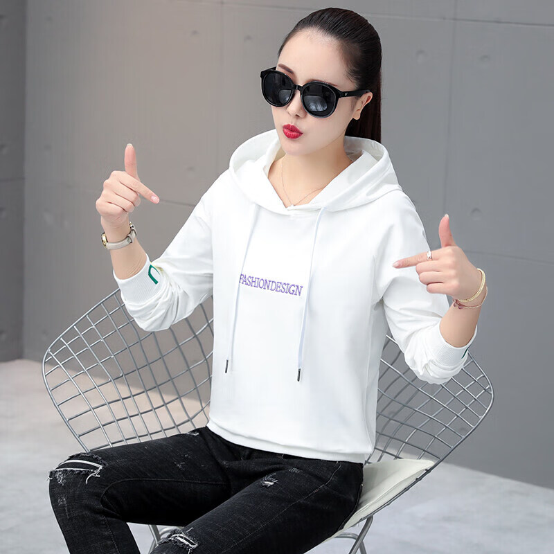 以纯 yishion官方旗舰店官网卫衣秋季女韩版宽松连帽外套2023潮ins