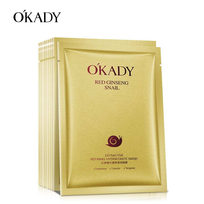 OKADY 欧佩红参蜗牛臻养滢润面膜  补水保湿面部护肤 1片