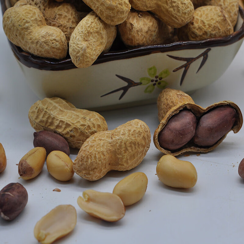 宜享健康山东菏泽沙土吊炉花生 炒花生带壳花生干果炒货奶油花生 吊炉