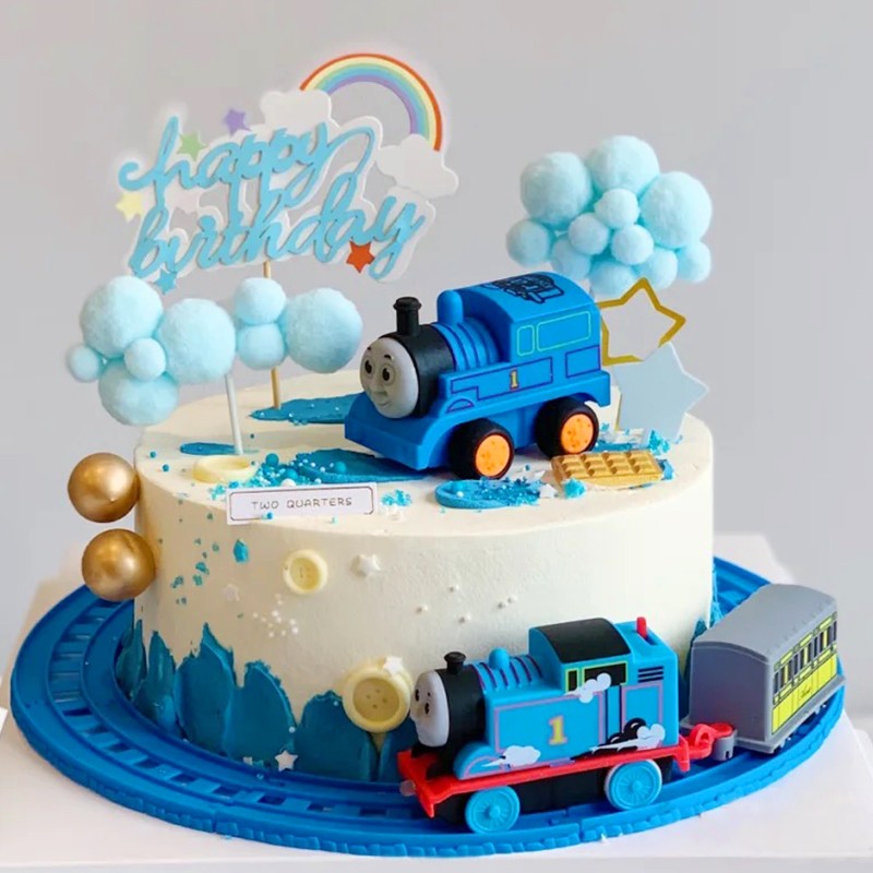 百世今生托马斯小火车儿童新鲜水果奶油生日蛋糕同城配送当日送达男孩