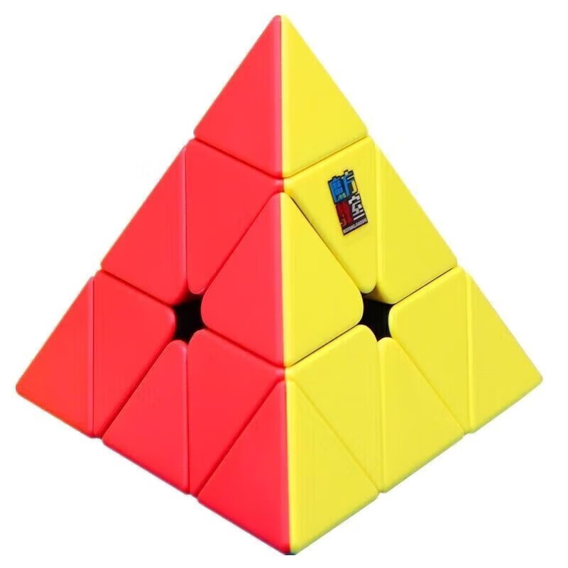 汉堡三明治凹凸小红帽火山金字塔布丁枫叶手拉手3 金字塔魔方(四色)