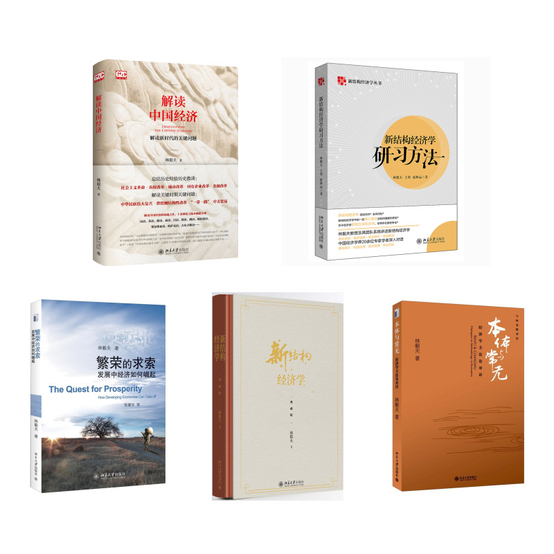 林毅夫作品：新结构经济学研习方法+解读中国经济+新结构经济学+本体与常无+繁荣的求索