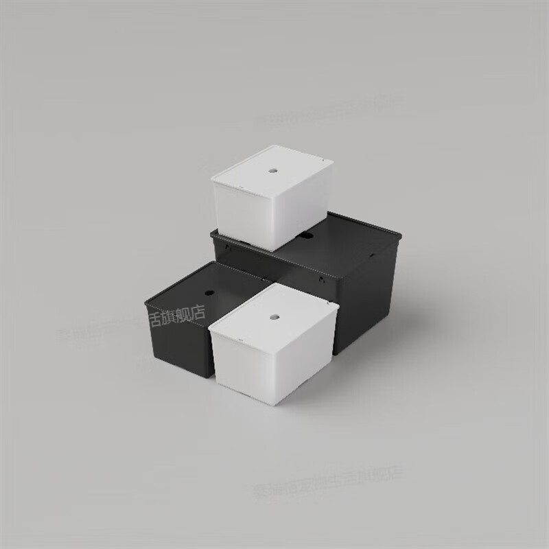 乌龟发色盒隔离盒大号发色饲养盒麝香巨头龟红面杂食龟隔离盒 白色小号尺寸18-12点5-10点5 裸盒