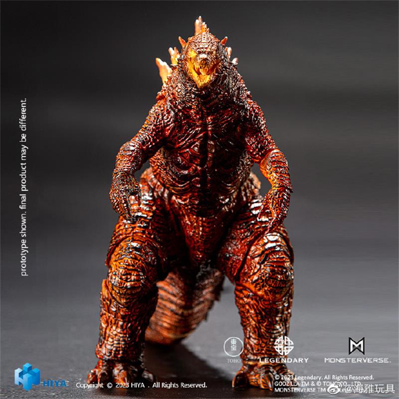 言诚模玩海雅 HIYA  哥斯拉大战金刚电影周边手办模型玩具  红莲哥斯拉