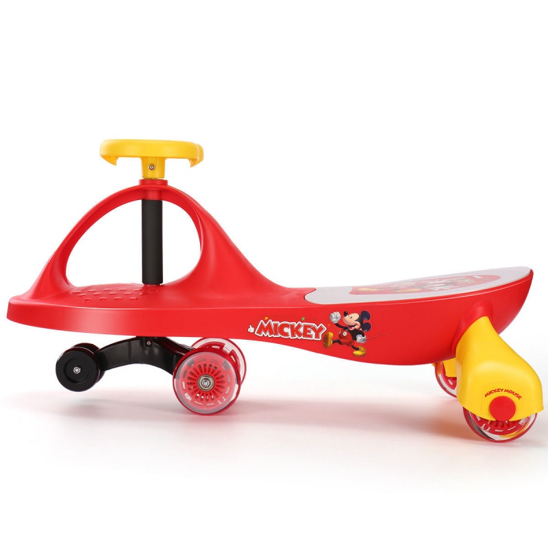 儿童扭扭车1-3岁q版闪光扭扭车宝宝学步推车婴儿拖拉玩具车 升级整车