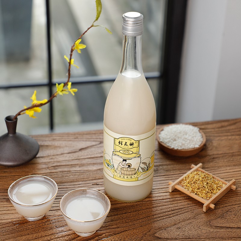 钱义兴桂花米露荔枝米酒0.
