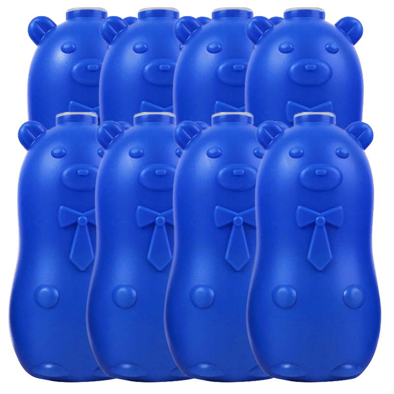 涤涤卫马桶清洁剂洁厕灵套装家用卫生间除异味除垢块蓝泡泡洁厕液 170g*8瓶装