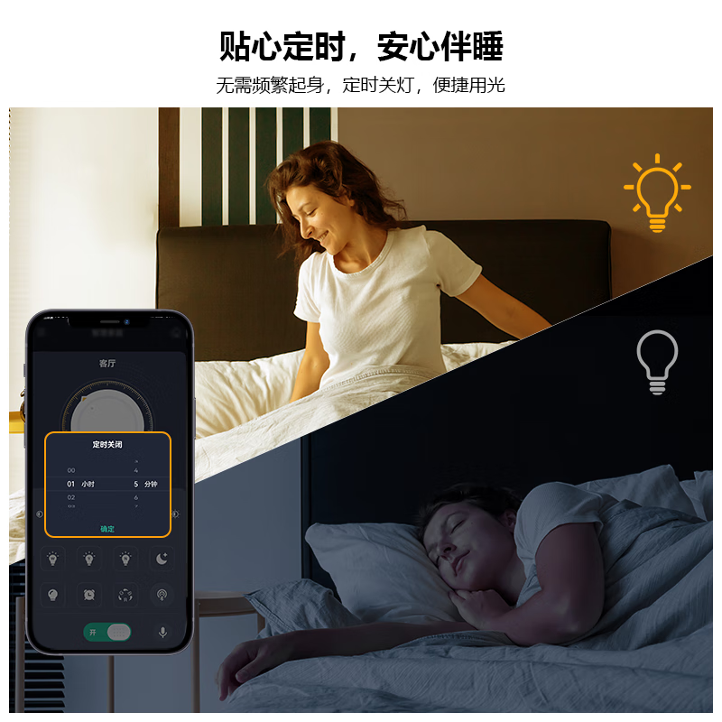 RIGHTWAY卧室灯led吸顶灯儿童房间灯卧室灯具主卧灯护眼智能带遥控2026款 【米家款-送安装】背面夜灯40cm-支持米家控制 10-20㎡