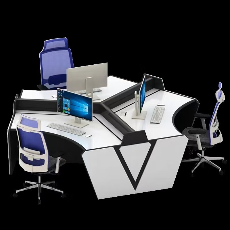 杉佳科技感控制台多人监控操作台指挥中心调度台烤漆办公桌y型员工位