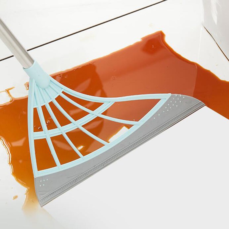 扫把扫地刮水家用清洁神器网红魔术卫生间厨房拖把 1把颜色随机