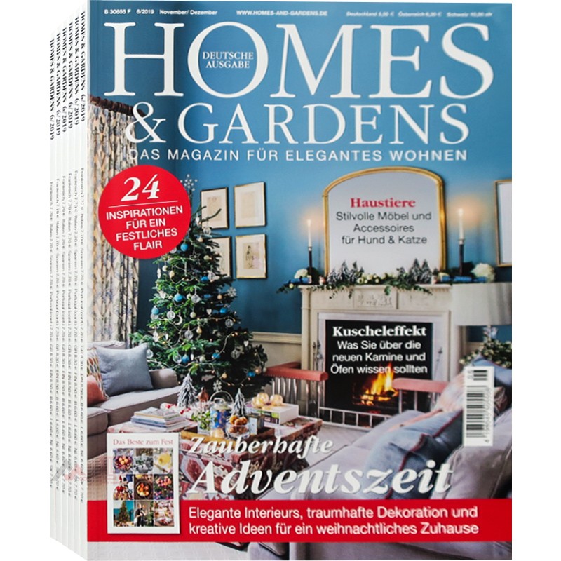 德国HOMES & GARDENS杂志 订购2023年或2022年 E72 住宅别墅 室内空间 家居装饰设计杂志