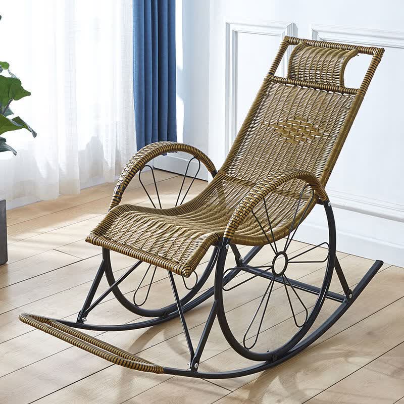 老人摇摇椅摇椅躺椅家用摇椅子客厅藤摇椅阳台藤椅成人户外逍遥椅