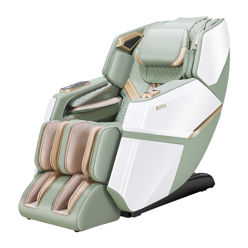 荣泰（ROTAI）按摩椅家用全身太空舱智能电动按摩全自动多功能小型办公老人沙发坐椅送父亲节礼物 A60灰湖绿