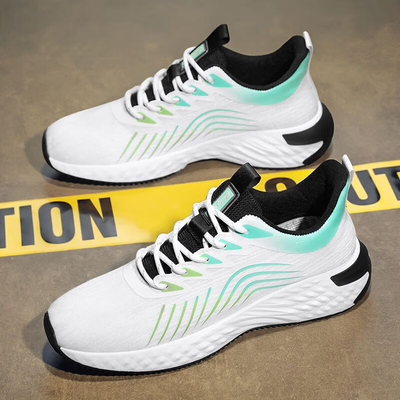 勒足中考体育跑步鞋50米专用鞋中学生轻便动男鞋休闲鞋男士软底动鞋男