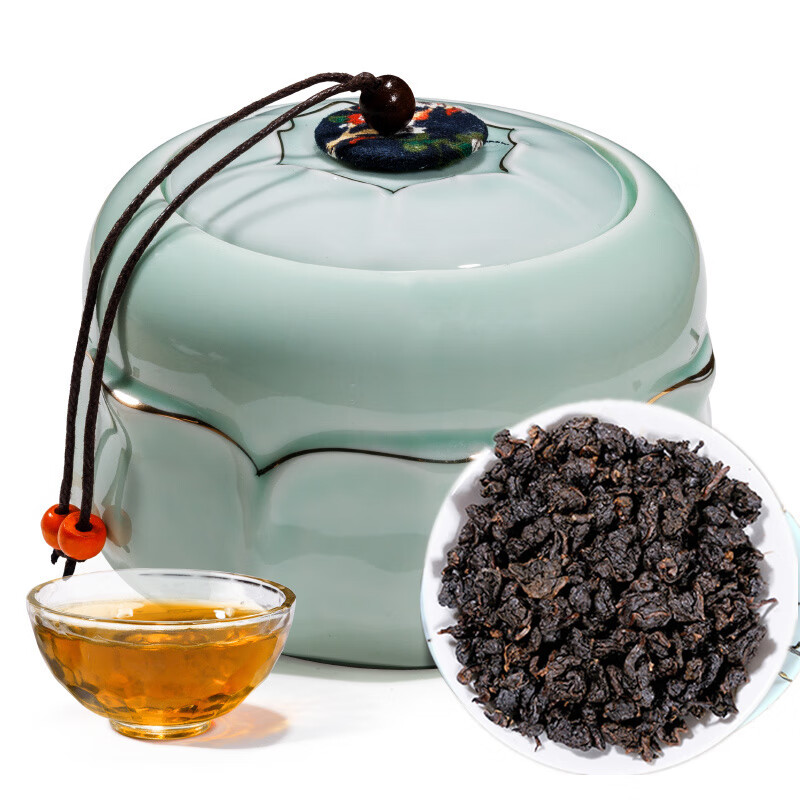 清采阁黑乌龙茶木炭技法茶多酚油切黑乌龙浓香型乌龙茶250g茶叶