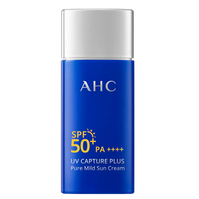 AHC爱和纯纯净温和小蓝瓶高倍防晒霜隔离遮瑕三合一SPF50+男女敏感肌 推荐大容量90ml【更划算】