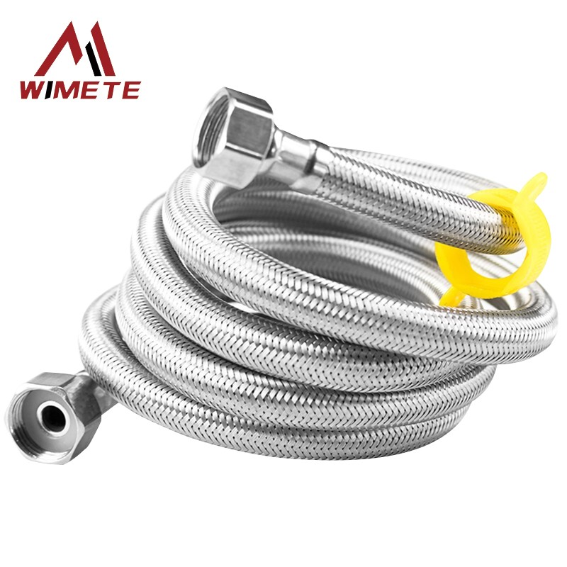 wimete WIjl-05 304不锈钢编织管 金属连接水管4分 50cm(304钢丝带小扳手)