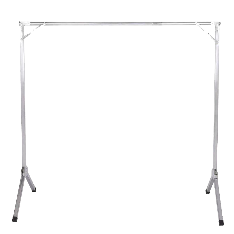 晾衣架落地阳台折叠晒衣架衣架卧室室内挂衣简易衣服架宿舍单杆晾晒架子不锈钢 不锈钢1.2米无伸缩