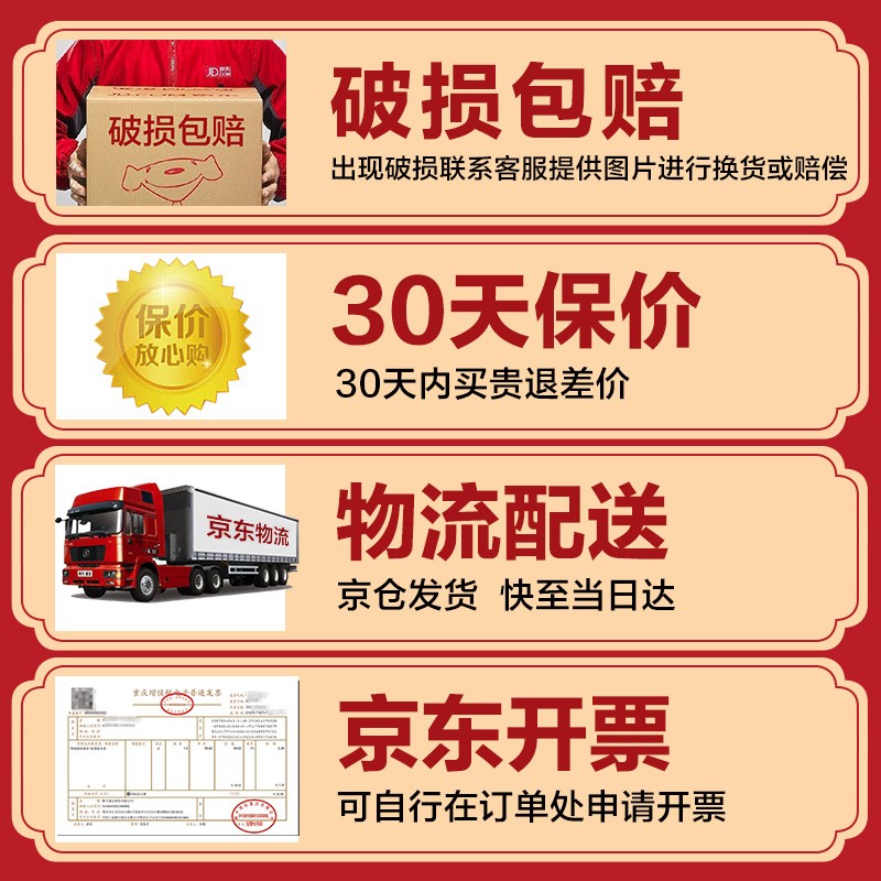 105921-金六福 中国福酒 五粮酿造粮食酒 50度浓香型高度超市白酒酒水礼盒 招待喜酒婚宴500ml*6整箱装-详情图