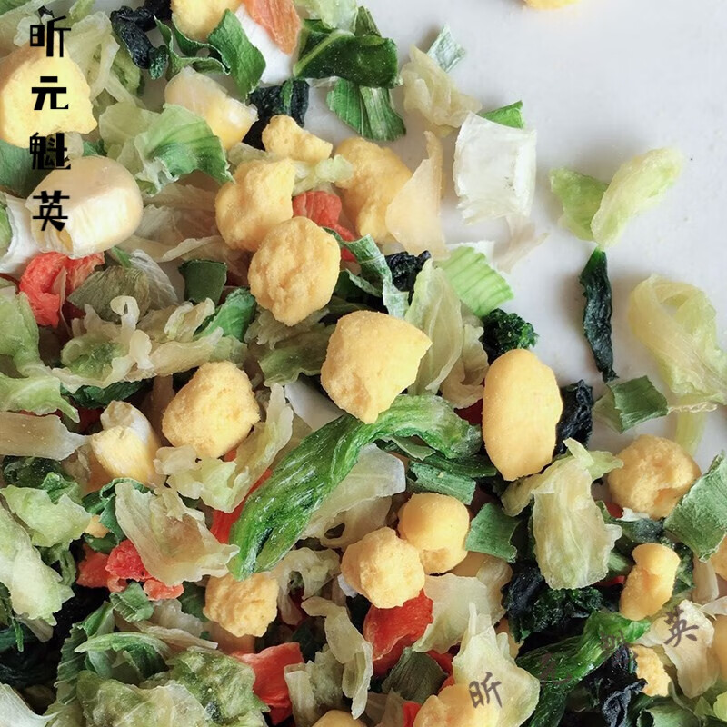 维霆脱水蔬菜干混合泡面伴侣方便面蔬菜包玉米萝卜菜青菜香葱 红色