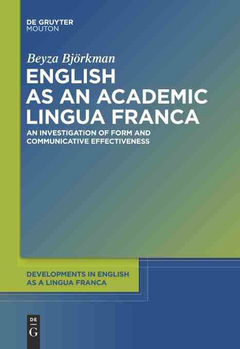 预售 按需印刷 english as an academic lingua franca