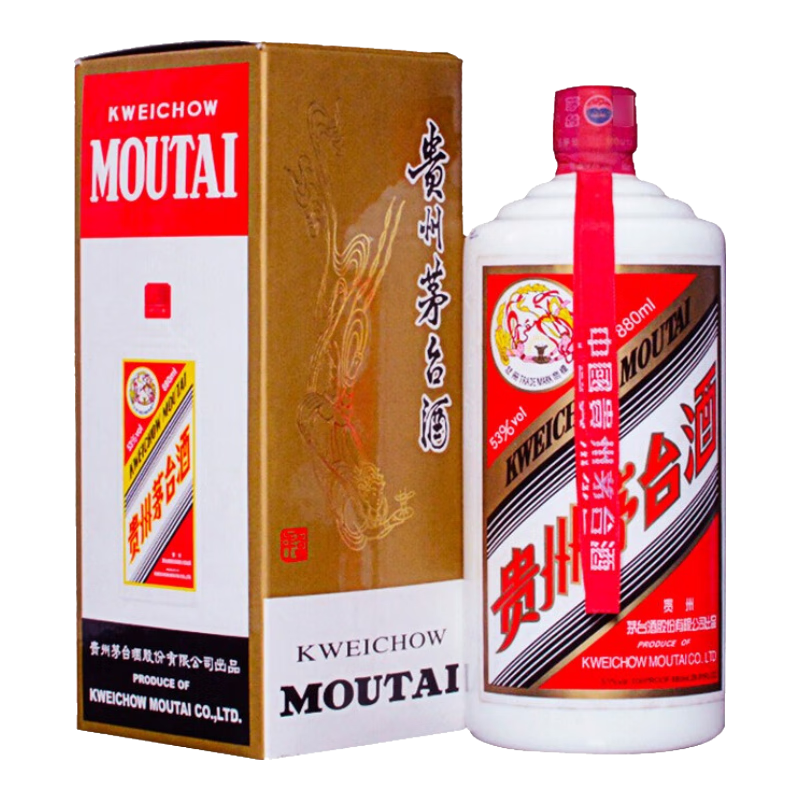 moutai/ę́ ����ę́ 53�� ������ 880ml 1ƿ 3068Ԫ