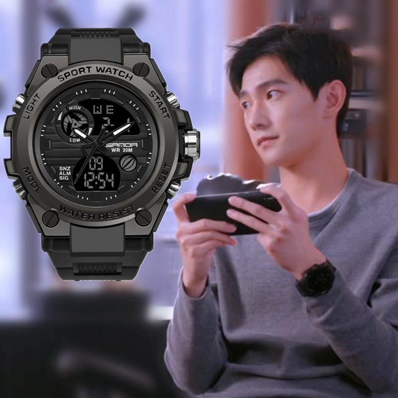 万礼福于途杨洋手表男初高中学生潮流2021年新款电子表儿童白敬亭钢