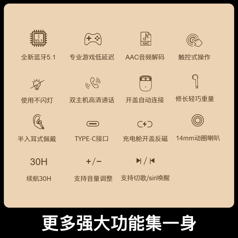 【旗舰店】iKF Find Pro第三代真无线蓝牙耳机电竞游戏运动耳机通用苹果华为小米oppo男女 百搭白银色-青春版