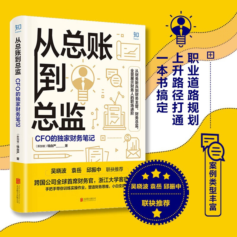 【知乎出品】从总账到总监 CFO的财务笔记 钱自严 财务思维书籍 财报分析从0到1 从小白到高手 吴晓波推荐