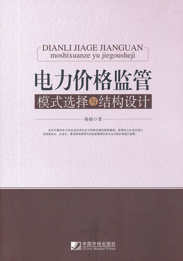 电力价格监管【稀缺图书,放心购买】