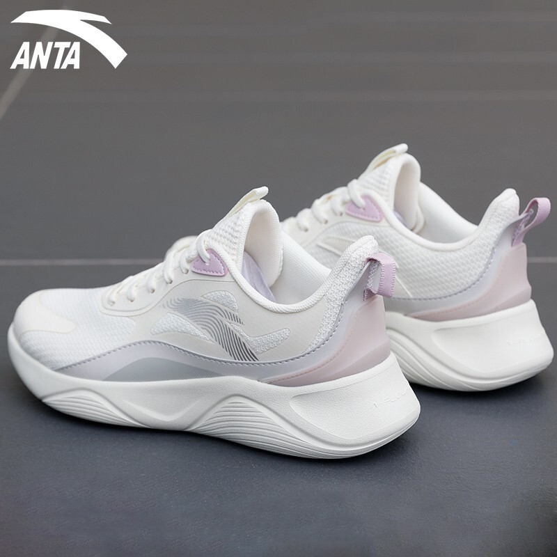 安踏(anta)女鞋运动鞋子女春夏季软底网面跑步鞋女士轻便休闲鞋减震
