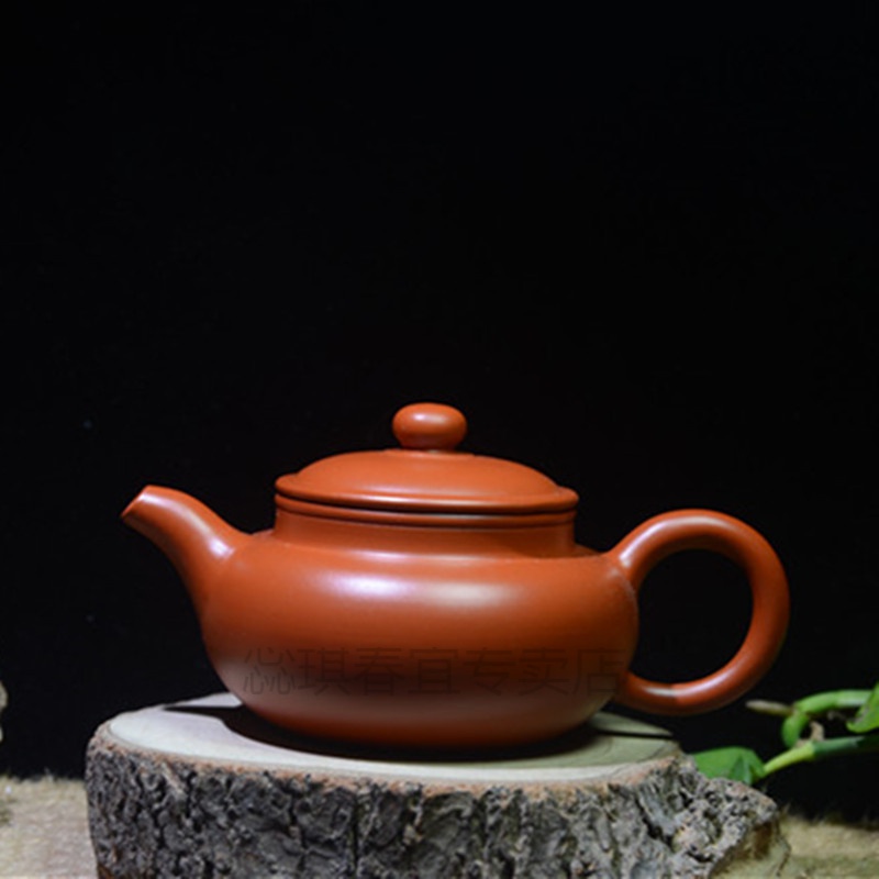 惢琪 潮州手拉壶潮州茶具家用茶壶章氏手拉壶朱泥工夫小紫砂壶小 100