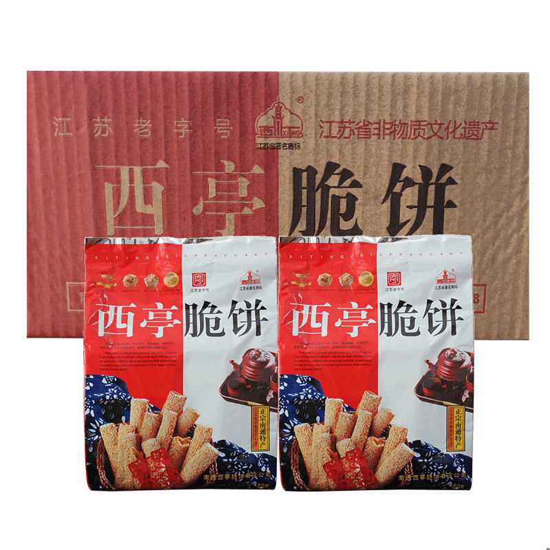 特产360g整箱芝麻酥饼传统糕点手工制作老窖长脆饼 西亭脆饼360g*10袋