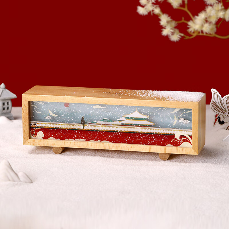 上新了文创 教师节礼物故宫木质氛围小夜灯 居家办公装饰摆件床头灯送女友