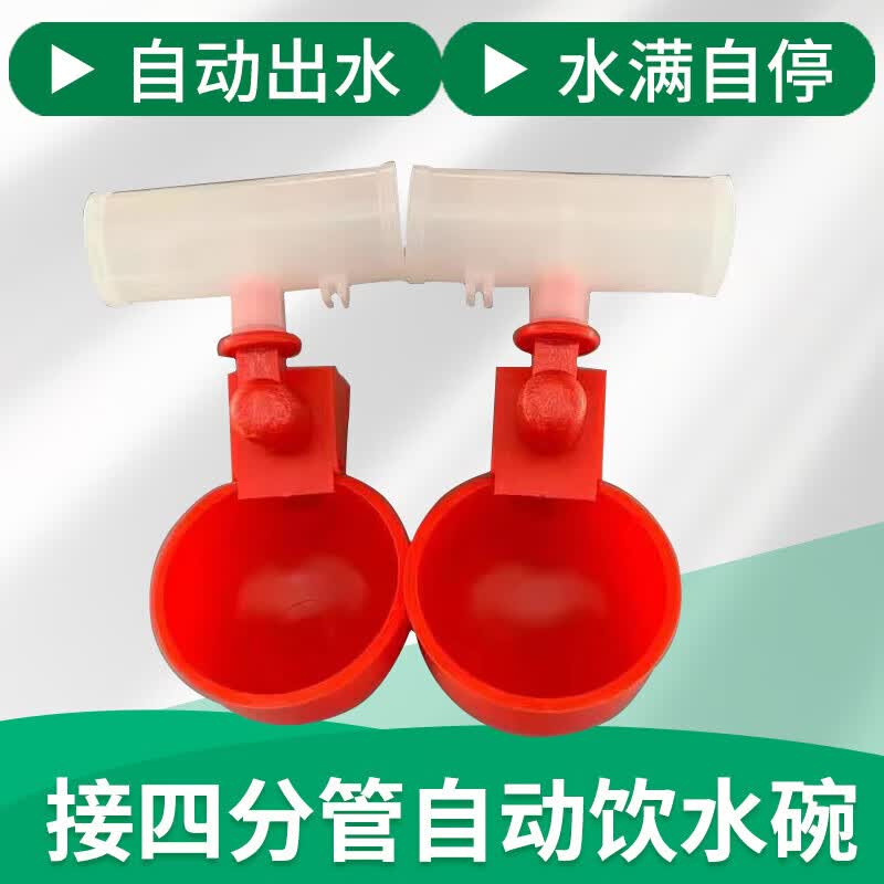 喜普新型鸡鸭鹅家禽自动饮水碗饮水器喂鸽子水碗鸟饮水器鹌鹑养鸡养殖 4分小三通+自动出水碗5个高性价比高么？