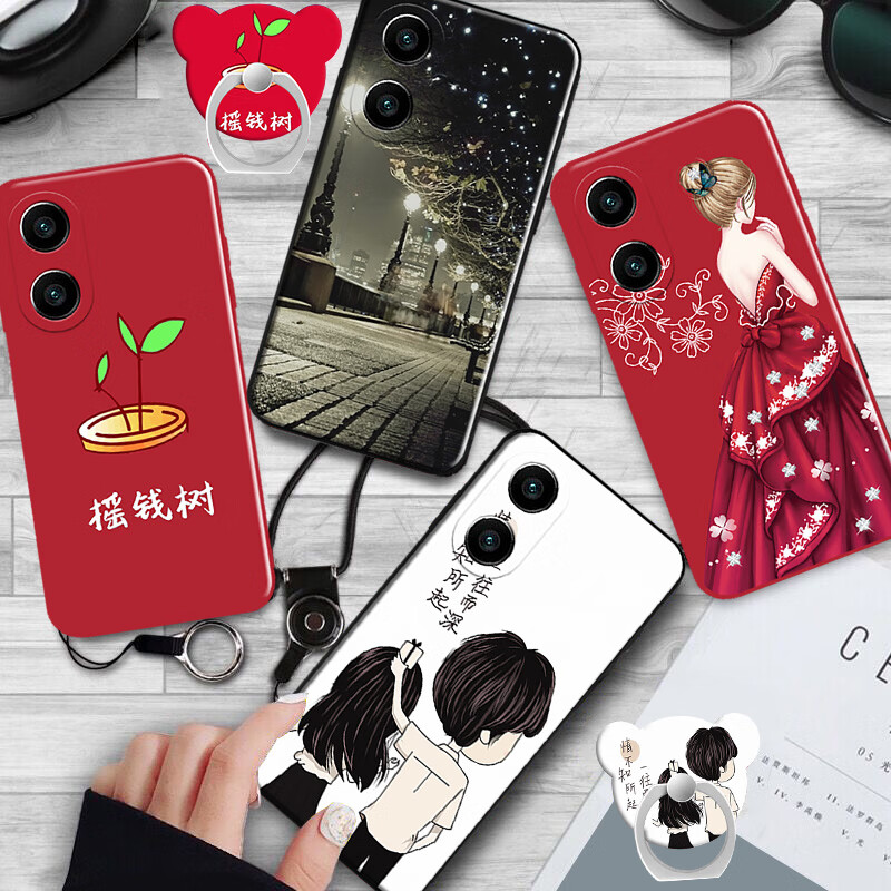 梦逸轩适用荣耀畅玩40手机壳畅玩40s软套WDY-AN00硅胶畅玩4Os全包四十防摔磨砂男女保护套薄  一见如故(卡通彩壳)TF 选项A(配全屏贴膜1张)