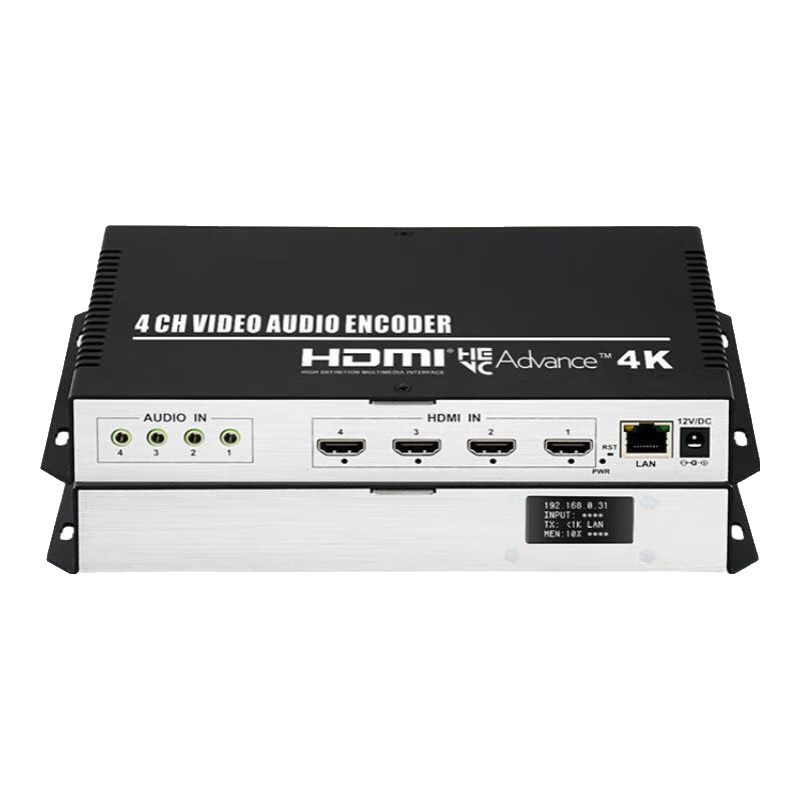 同三維4K高清視頻直播編碼器HDMI/VGA/SDI視頻網(wǎng)絡推流器?？荡笕A硬盤錄像機NVR錄制視頻HDMI轉網(wǎng)絡IP流 4路HDMI編碼器帶音頻輸入 2路4K+2路高清