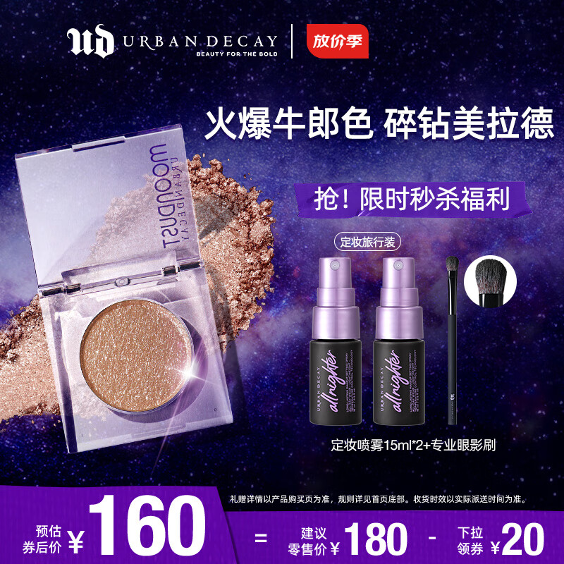 Urban Decay衰败城市UD牛郎单色眼影高光闪亮片 生日礼物送女友怎么样,好用不?