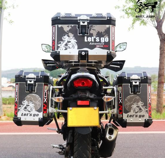 公鹤(malecrane)恒舰500x三箱改装铝合金三箱边箱后备箱适用hj500x