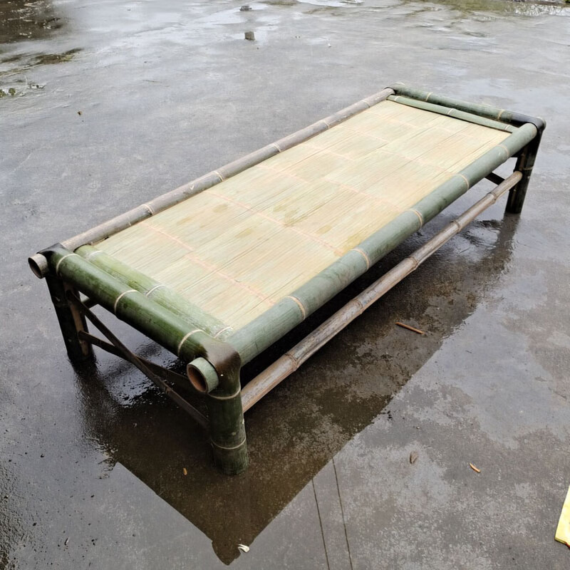 老式竹床手工竹编 竹床竹编单人床双人床古老竹凉床午睡床竹床老式