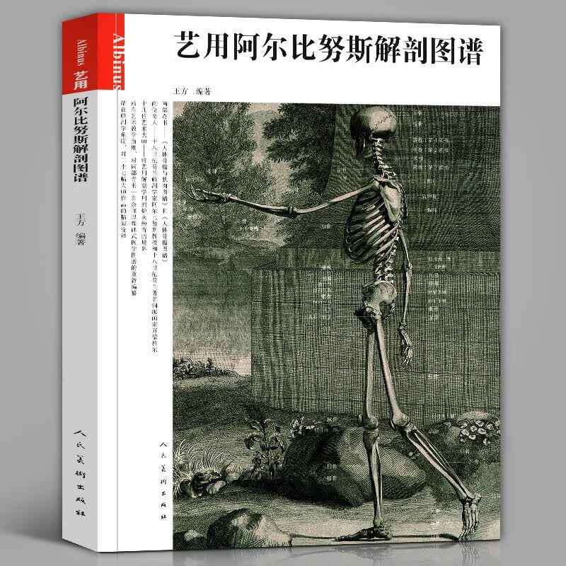 【包邮】 人体绘画教程全集美术自学全解人体结构书籍 艺用阿尔比努斯解剖图谱 定价78