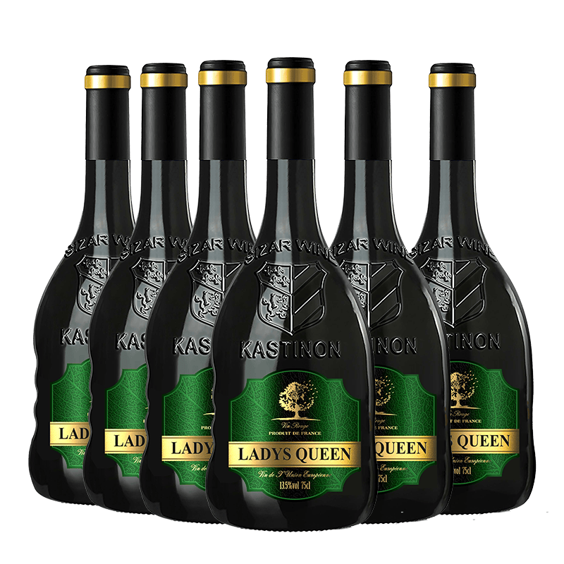 ladys queen 拉德斯王菲 干红葡萄酒 750ml*6瓶