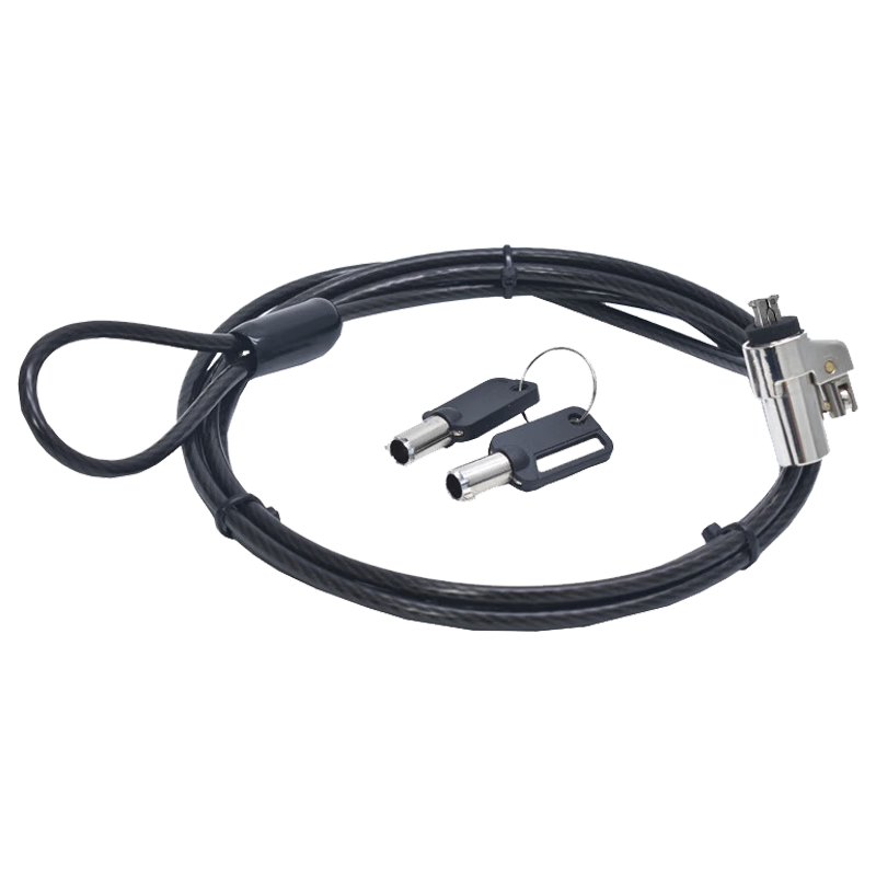 連拓 惠普HP電腦鎖 nano口筆記本鑰匙鎖 筆記本電腦安全鎖 2.5*6接口 支持聯(lián)想ThinkPad X系列 約1.8米